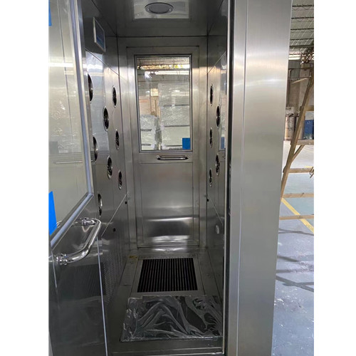 High Efficiency H13 Filter Air Shower Room With Shoe Clean Machine For Food Factory