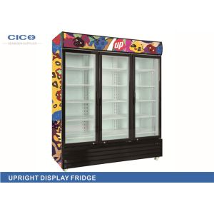 Cheap High Capacity 3 Door Upright Fridge Digital Temp Control Eco - Friendly for sale