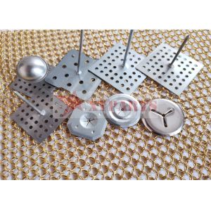 Galvanized Steel Perforated Insulation Support Nails To Attached Wood Fiber