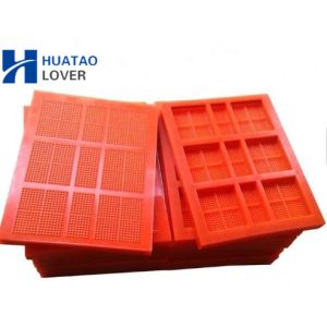 30mm Thickness Polyurethane Screen Panels 305x305mm To Dewatering Deck