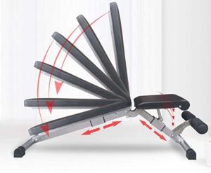 utility bench foldable, folding utility bench, fold up utility bench, adjustable/foldable utility bench