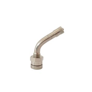 Nickle Plated Brass Bolt In Valve Stem , Bend 60 Degree Truck Valve Stem TR543D