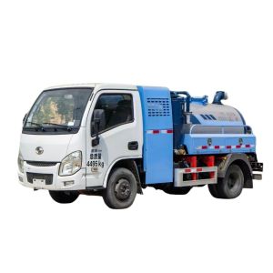 China High Pressure Mini Size Electric Septic Tank Truck With Fecal Suction Truck on sale