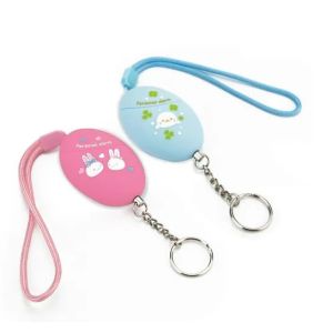 120db Personal Keychain Alarm Self Defense 12V ABS For Women