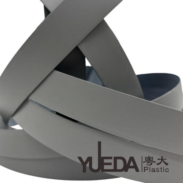 Gray Toned 1mm PVC Edge Banding With Delicate Texture Wear Resistance