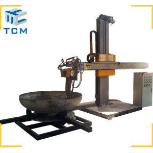 CNC Steel Ellipsoidal Head Surface Grinding Buffing Automatic Polishing Machine