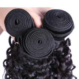 Unprocessed Indian Deep Curly Hair Bundles Durable With High Temperature
