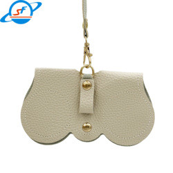 High Durability Leather Folding Sunglasses Case Customized Packings