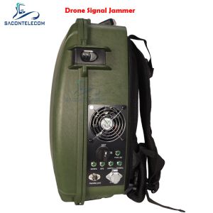 Backpack Drone Signal Scrambler Wide Frequency Coverage VSWR Max 200w 1500m