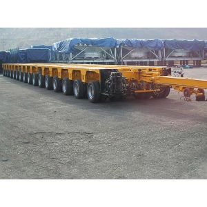 Multi Rotary Axles 100-300 Ton Hydraulic Modular Trailer For Heavy Machine