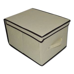 Navy Blue Collapsible Cube Storage Bins 13x15x13