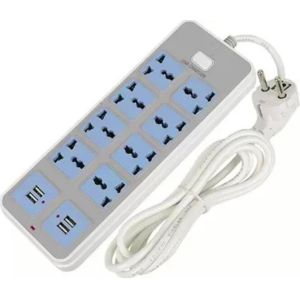 Home Desk Mount Power Strip European Style Plug Intelligent USB Lightning Fast