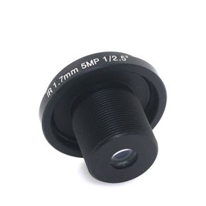 High Definition F2.0 Fisheye CCTV Lens 5MP 1.7MM M12*0.5 Mount 1/2.5 Optical