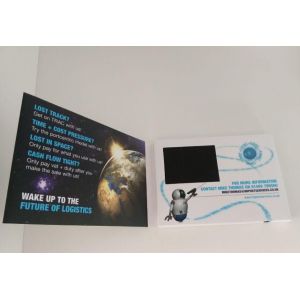 4.3 Inch Promotional Video In Print Brochure , Customized Invitation Video Card