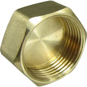 Brass Weld Tube Cap End Cap Hex THD Cap 1/8" 3000# Dn6 SCH160 Butt Welding Pipe