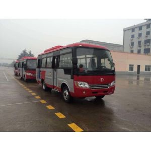 Durable Red Star Travel Buses With 31 Seats Capacity Small Passenger Bus For