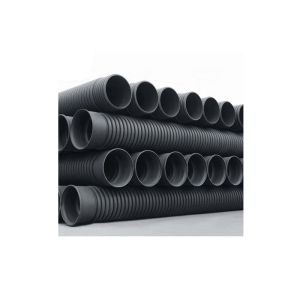 SN8 Buried Drain Pipe Double Wall Polyethylene HDPE Sewer Pipe