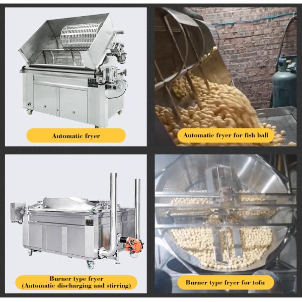 Quality Fully Automatic Fryer Machine Commercial Energy Saving 600L Oil Capacity wholesale