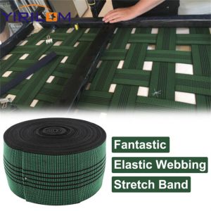 5.0cm Width Elastic Rubber Webbing With Nylon Polyester For Sofa Inner