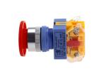 Self Locking Emergency Stop Push Button Switch , Mushroom Type Emergency Push