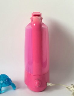 Pink Household Moist Air Humidifier , Fog Nozzle Design Air Mist Humidifier