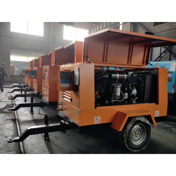 Mobile Screw Type Diesel Air Compressor 185 Cfm 260HP/1700rpm