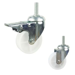 35kg Loading 65mm Light Duty Swivel Casters With Plain Bearing