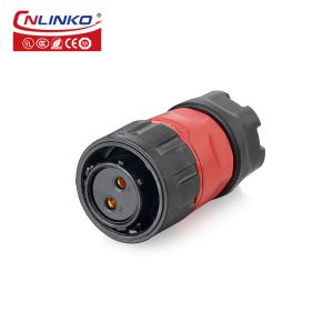 CNLINKO Outdoor 2 Pin Waterproof Plastic Connector M20 Electrical 12v Waterproof