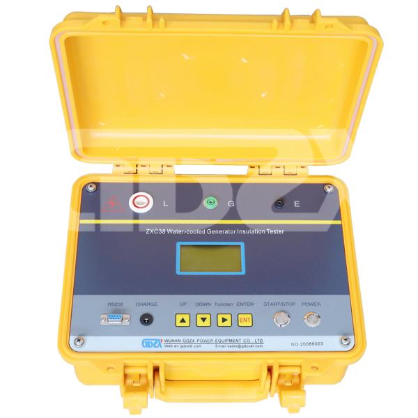ZXC38 Yellow Color Insulation Tester Water - Cooled Generator Insulation Resistance Test