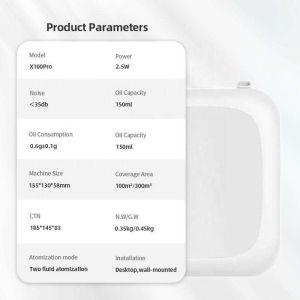 Bluetooth Battery Aroma Diffuser Essential Oil Fragrant Device Scent Diffuser