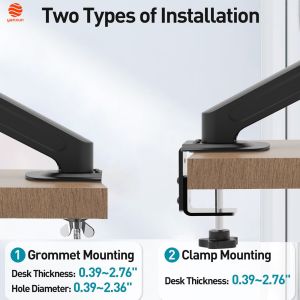 27-Inch Monitor with Articulating Arm & 1080p Webcam: Ultra-Flexible Height/Tilt