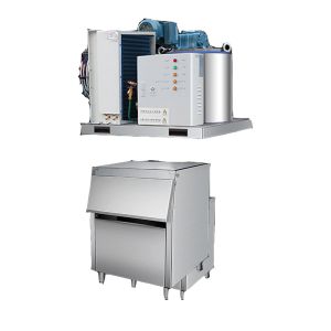 SS Fast Cooling Flake Ice Maker Machine For Industrial 3000kg/24h Low Power
