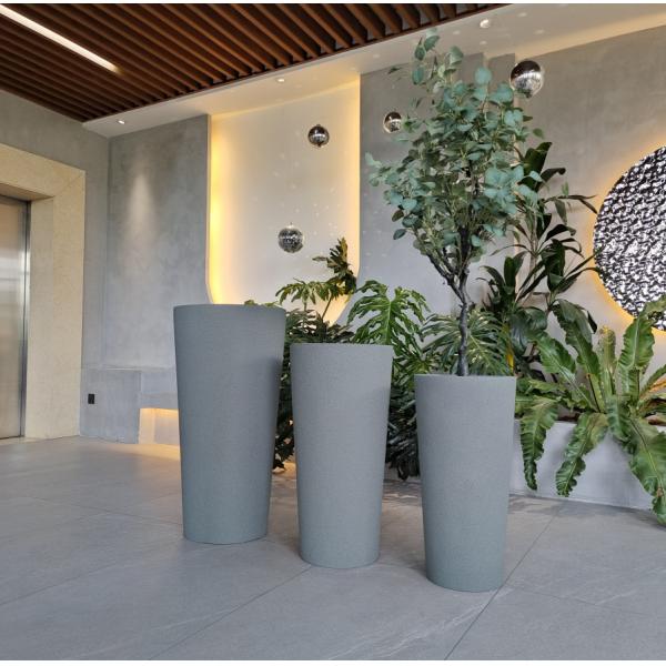 Outdoor Garden Fiberglass Flower Pots Large For Real Or Artificial Tree