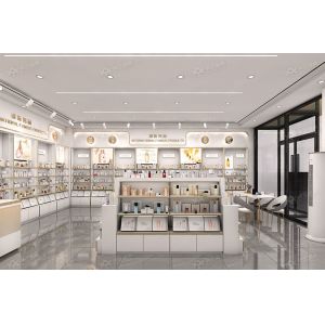 Customized Shop Display Skincare Store Fixtures Perfume Display Cabinet for