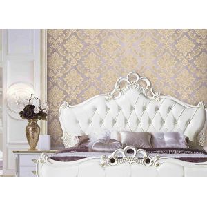 China Classical Damask European Style Wallpaper 3D Effect Wall Covering For Bed / Living Room on sale