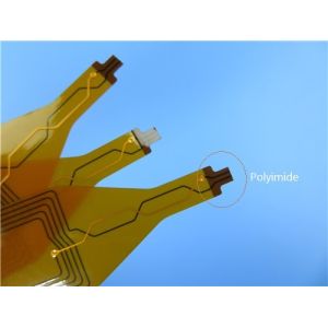 Polyimide 0.5mil Flexible PCB Board With Yellow Coverlay