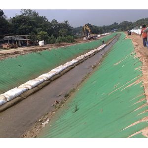 Double Layered Composite Geotextile Sand Filled Mattress For Slope Protection