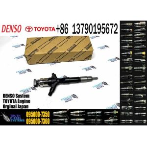 New Diesel Fuel Common Rail Injector 095000-7350 23670-30210 for 1KD-FTV D-4D PRADO J120 EURO 3 3.0D Engine