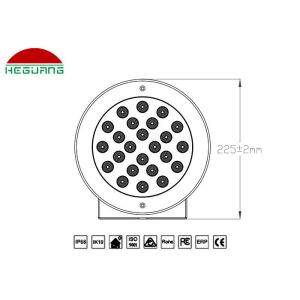 DC24V RGB Underwater LED Spotlights 24 Watt VDE Cable DMX512