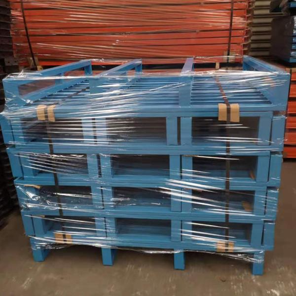 Outdoor Use Heavy Duty Steel Pallet For Warehouse Two Way / Four Way Fork