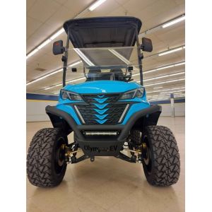 2+2 Classic Off-road Model Blue Electric Golf Cart Lithium Battery With