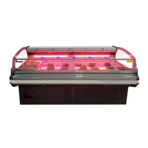 Butchery Refrigeration Equipment Meat Display Freezer With Cool LED Light