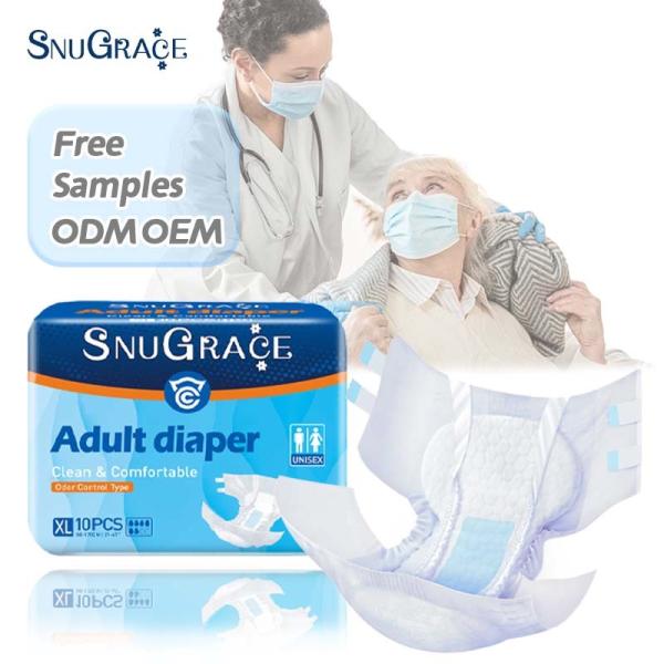 Quality Unisex Large Size Disposable Diapers Thickened Absorbency by SnuGrace for Elderly wholesale