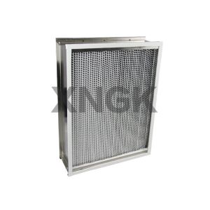 Cheap Rigid High Temperature Air Filter , High Efficiency Hepa Filter Stainless Steel Frame for sale