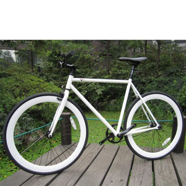 Hard Frame Non-rear Damper Comfort Grips and Matching Comfort Saddle Fixed Bike