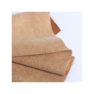 eco friendly recycled pet fabric GRS certified suede polyester fabric