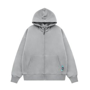 Unisex Custom 350gsm Sublimation Blank Hoodies Puff Printing Zip Up Hoodie