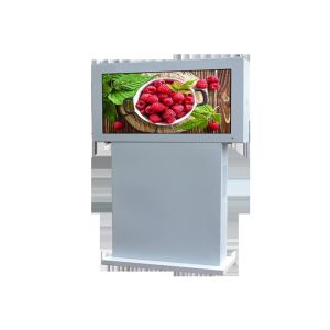 55'' Outdoor Advertising Lcd Display Screen , Floor Stand Digital Signage Kiosk
