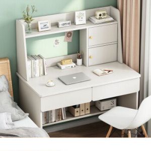 Study Bookshelf Combination Home Office Desk with Multifunctional Table and