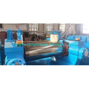 Nylon Bush Rubber Plastic Two Roll Mixing Mill PLC Control 5KW